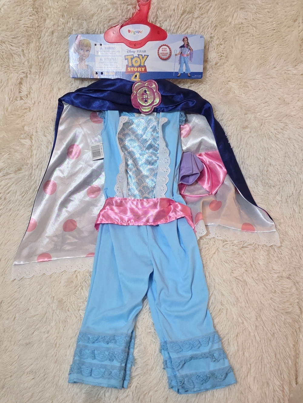 Disney, Pixar, Bo Peep Blue & Pink, Kids Costume, Size 3 To 4 Year Olds